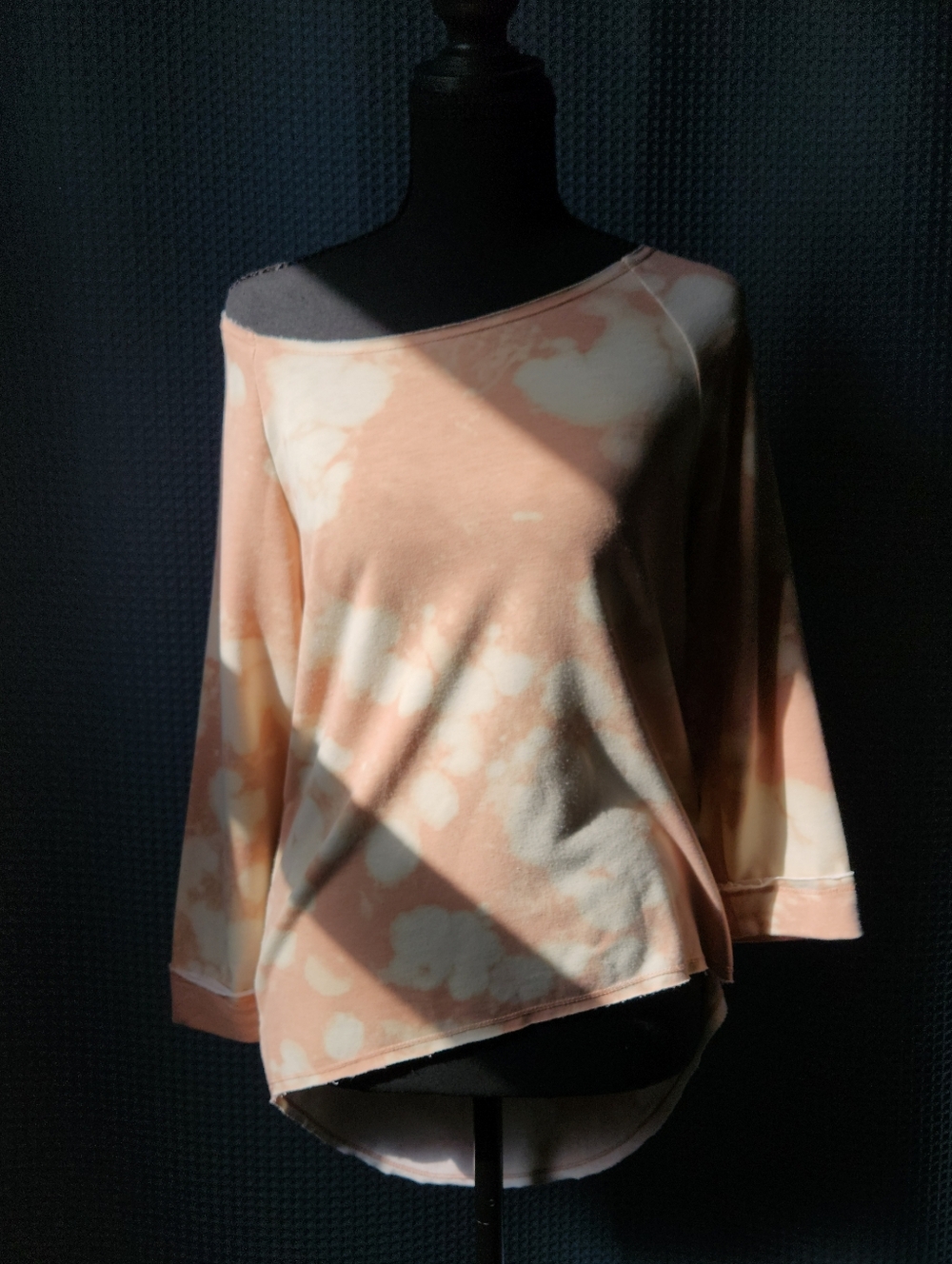 Pink/Peach Tie-Dye Baggy Oversized Top